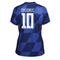 Camiseta Croacia Luka Modric #10 Segunda Equipación Replica Eurocopa 2024 para mujer mangas cortas